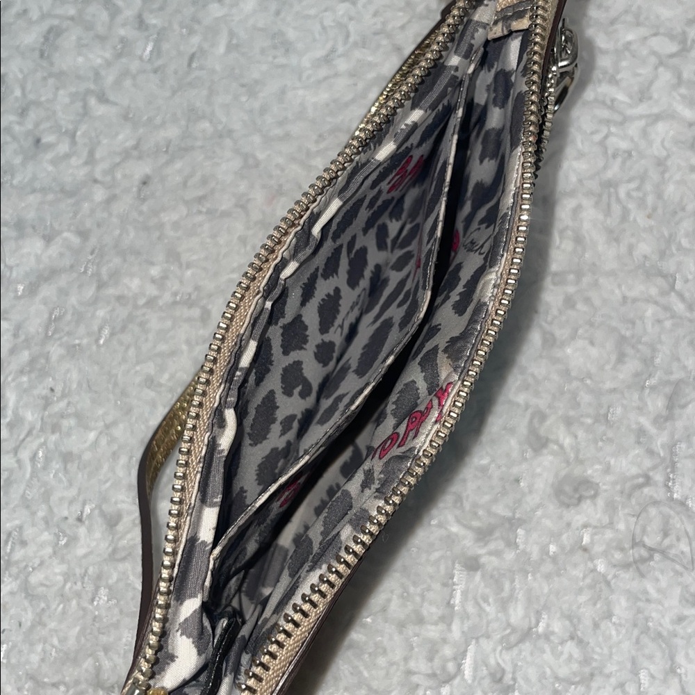 Coach Limited Edition Gold Sequin Poppy Spotlight Shoulder Bag & Wristlet Set - Picture 16 of 17